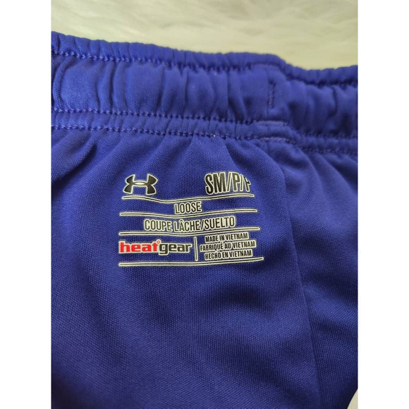 Under Armour Women Heat Gear Shorts Purple Drawstring Loose Fit Athletic S - Picture 5 of 6